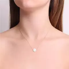 Colar Mandala Árvore da Vida com Madrepérola 10mm - Folheada a Ouro 18K