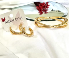 Bracelete Infinito Dourado - Nanda Silva Design