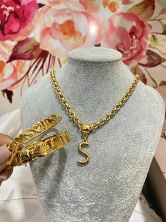 Max Colar Inicial personalizada elo português - comprar online