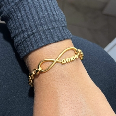 Pulseira Infinito Amor na internet