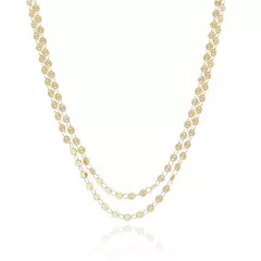 GARGANTILHA MOEDINHAS DUPLO FOLHEADO OURO 18K - comprar online