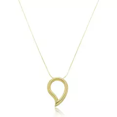 Colar max gota vazada folheado ouro 18k semijoia - comprar online