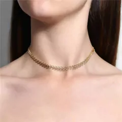 Choker Escama Delicado Semijoia na internet