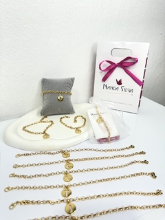 PULSEIRA ELO PORTUGUES PERSONALIZADA COM INICIAL - comprar online
