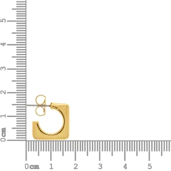 Brinco Argola Quadrado Slim - Dourado - comprar online