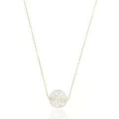Colar Mandala Árvore da Vida com Madrepérola 10mm - Folheada a Ouro 18K - comprar online