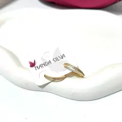 BRINCO ARGOLA CLICK CRAVEJADO FOLHEADO A OURO 18K na internet