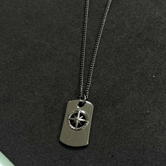 Colar Masculino com Rosa dos Ventos ônix - comprar online