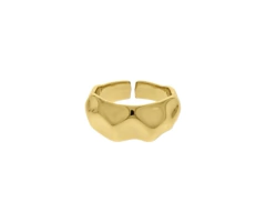 Anel Orgânico Dourado