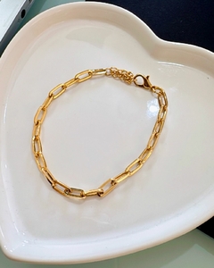 Pulseira Elos Retangulares P - regulável ate 19 cm
