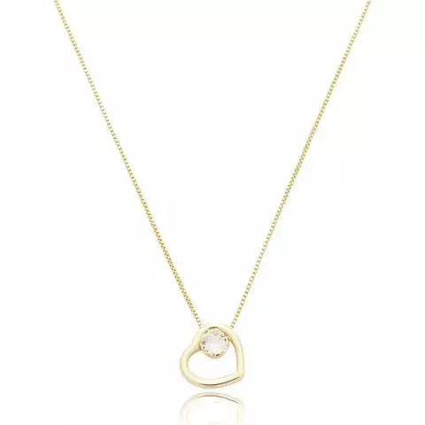 GARGANTILHA CORAÇÃO VAZADO C/ PONTO DE LUZ