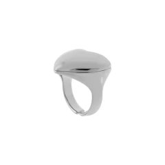 Anel Max Coração Liso Prata - comprar online