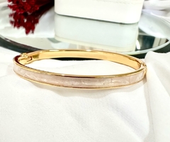 Bracelete Resinado Delicado - Madreperola