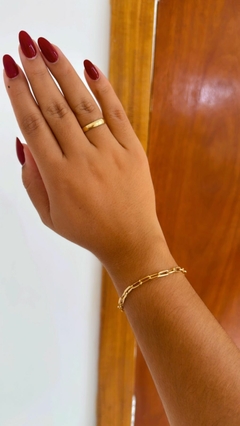 Pulseira Elos Retangulares P - regulável ate 19 cm - comprar online