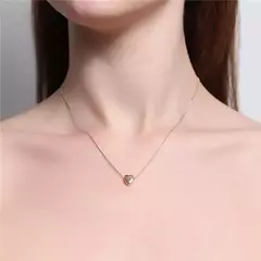 COLAR CORAÇÃO LISO FOLHEADO OURO 18K SEMIJOIA - comprar online