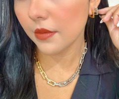 Colar Fabulous max elos duo banhos - comprar online