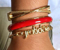 Bracelete Infinito Dourado - loja online