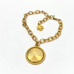 Pulseira medalha gratidão - comprar online