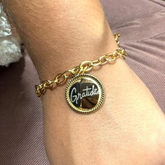 Pulseira medalha gratidão