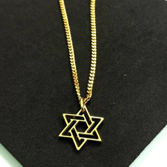 Colar Masculino Estrela de Davi