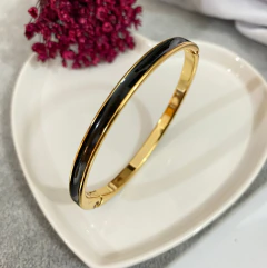 Bracelete Resinado Delicado - Preto