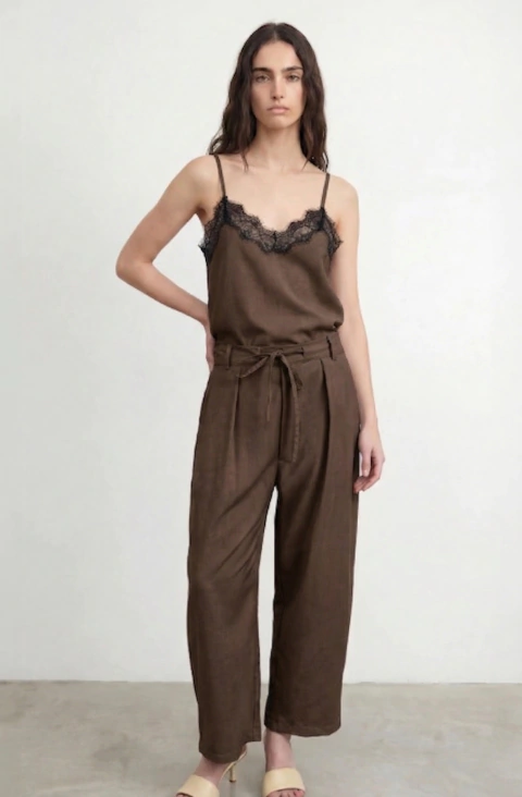 PANTALÓN SASTRERO BAGGY CHOCOLATE