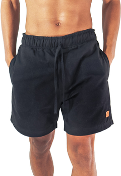 Bermuda Walkshort Camaleão Urbano Linho Preto
