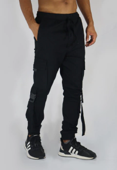 Calça Advanced Cargo Camaleão Urbano Jogger Street Wear Preta - Camaleão Urbano