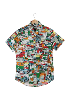 CAMISA ESTAMPADA CAMALEÃO URBANO FAVELA na internet