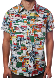 CAMISA ESTAMPADA CAMALEÃO URBANO FAVELA
