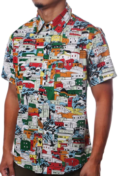 CAMISA ESTAMPADA CAMALEÃO URBANO FAVELA - comprar online