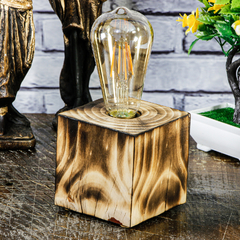 Luminária de Mesa em Madeira Maciça - Mogno - comprar online