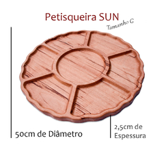 PETISQUEIRA SUN - MADEIRA NOBRE - 7 COMPARTIMENTOS na internet