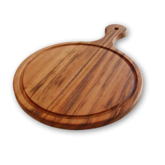 Tábua Multiuso Para Polenta E Pizza - 35cm - Madeira Nobre - Delenha Decor