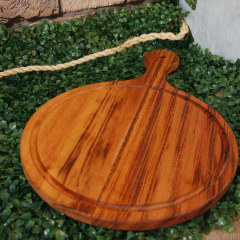 Tábua Multiuso Para Polenta E Pizza - 35cm - Madeira Nobre