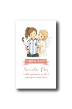 Estampita Amigas x24