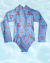 Lupe Sello Floral Azul - comprar online