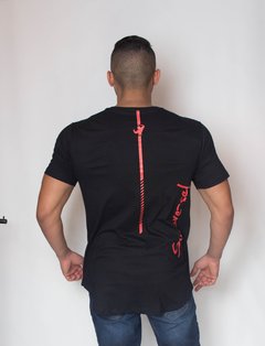 CAMISETA MEIA MANGA LONG LOGO HD NPNG - PRETA na internet