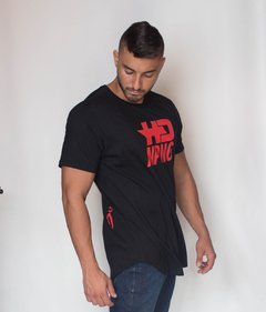 CAMISETA MEIA MANGA LONG LOGO HD NPNG - PRETA - comprar online