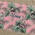 Canga de Praia Personalizada | Estampa Folhas Rosa