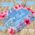 Canga de Praia Personalizada | Estampa Floral Aquarela Azul - comprar online