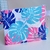Necessaire Clutch Personalizada | Folhas Azul - comprar online