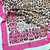 Lenço Quadrado Personalizado 65cm x 65cm | Estampa Onça Pink