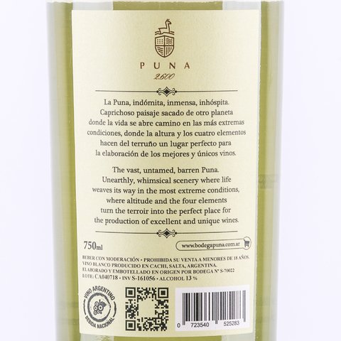 Puna 2600 Sauvignon Blanc - Vinos del Norte