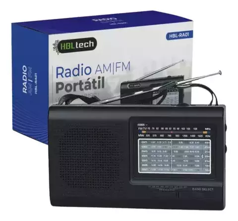RADIO AM/FM PORTATIL ELECTRICA-PILA HBL-RA01