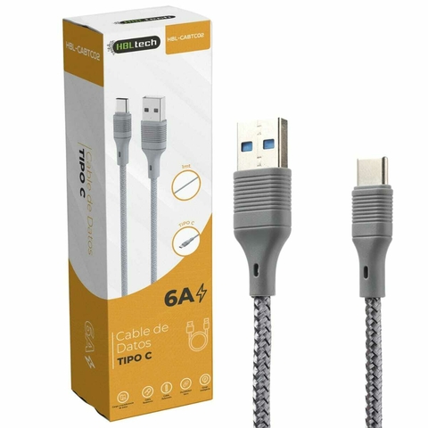 Cable Cargador 6A Tipo C HBL-CABTC02