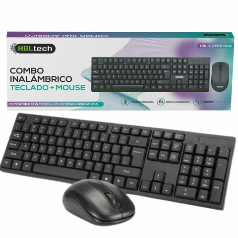 Combo Inalambrico Teclado+Mouse HBL-COMTEC002
