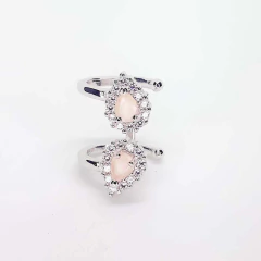 Piercing De Pressão Em Prata Com Zirconias - 3 Cores - comprar online