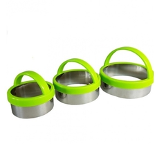 Set de 3 cortantes círculos con agarre