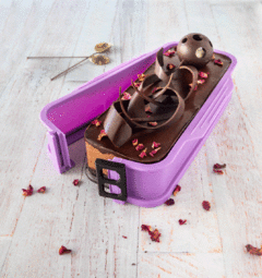Molde desmontable rectangular con base de vidrio - 25 x 9,5 cm en internet